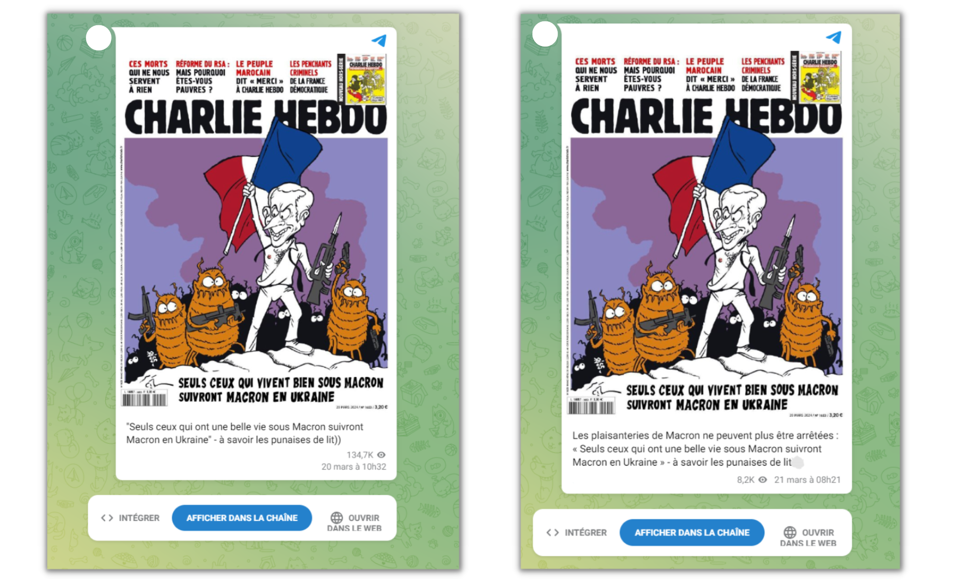 De fausses couvertures de journaux alimentent le narratif des punaises de lit Les dessous de l